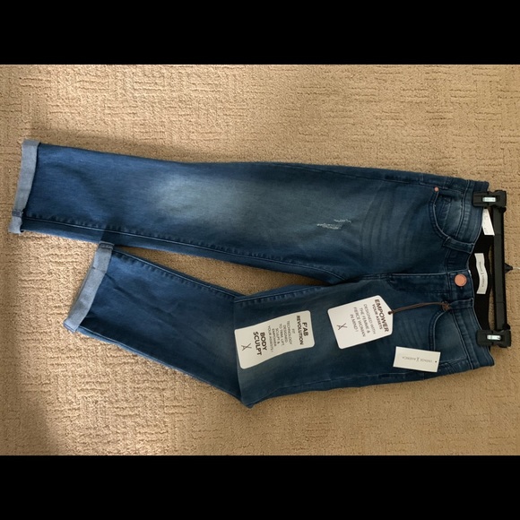 NWT VINTAGE AMERICA CROPPED JEANS - Picture 7 of 8